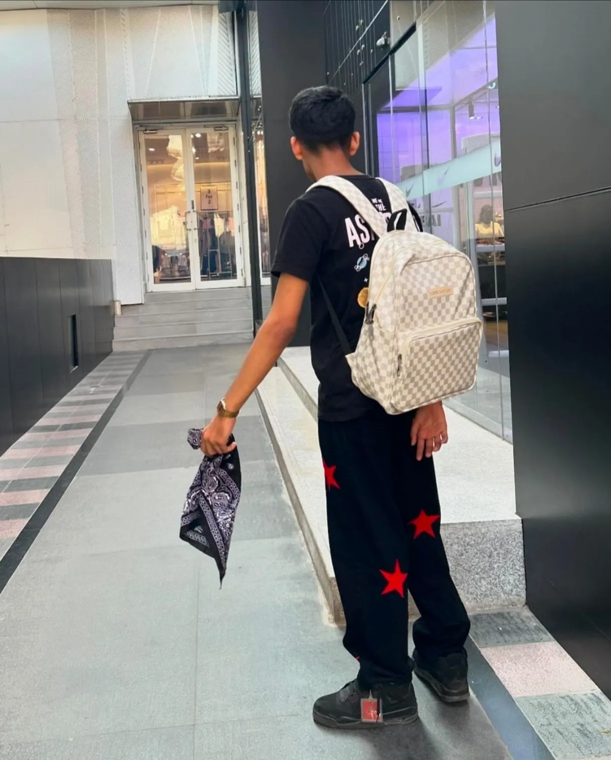 Aesthetic Y2K Harajuku Streetwear Wide Leg Hip Hop Straight Fit Start Graphic Printed Black Denim Jeans For Mens